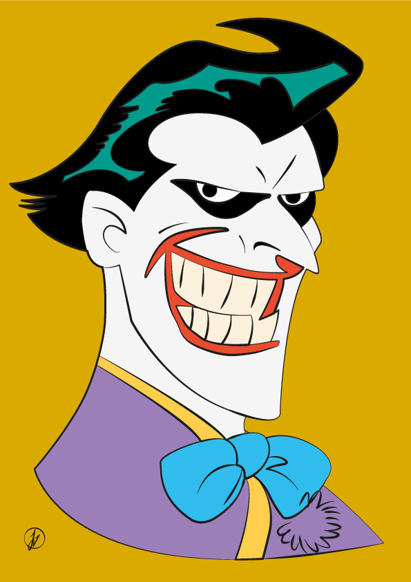 Portrait The Joker Couleurs et Fond - Jess