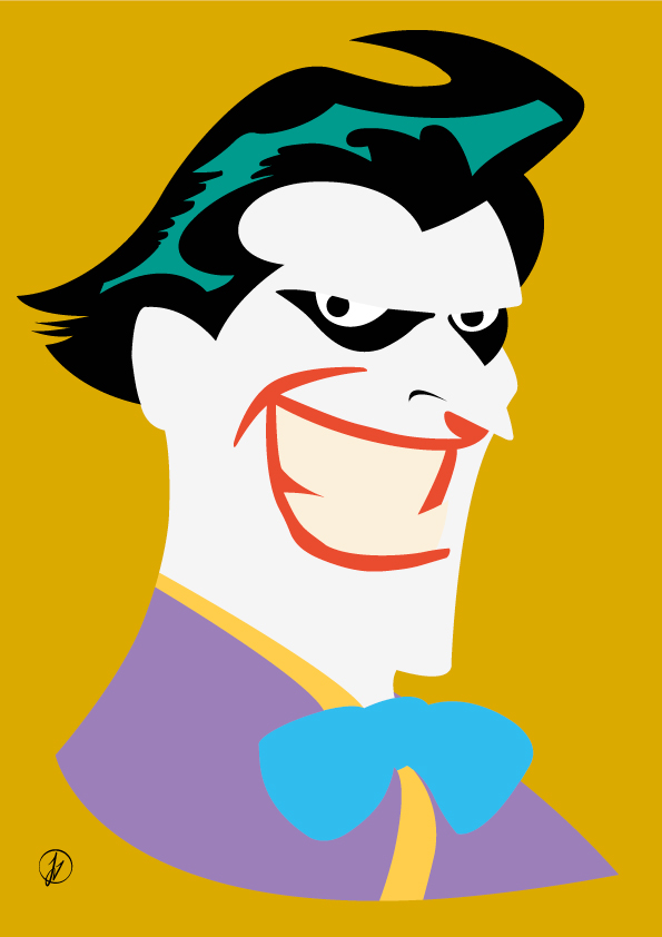 Portrait The Joker Pochoir - Jess