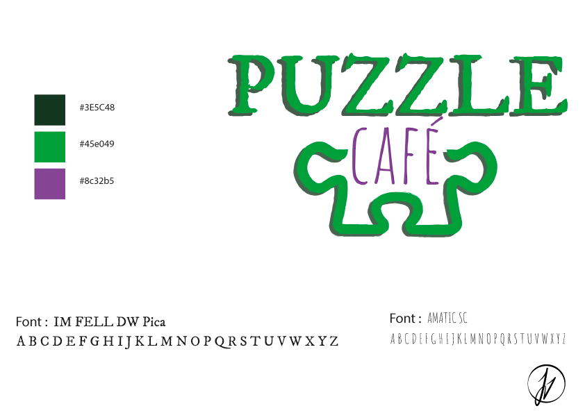 Logo pour le site du Puzzle Café